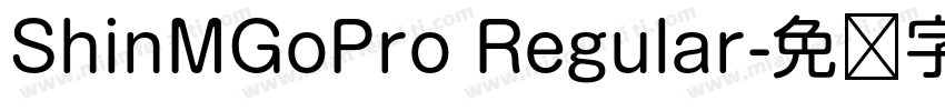 ShinMGoPro Regular字体转换